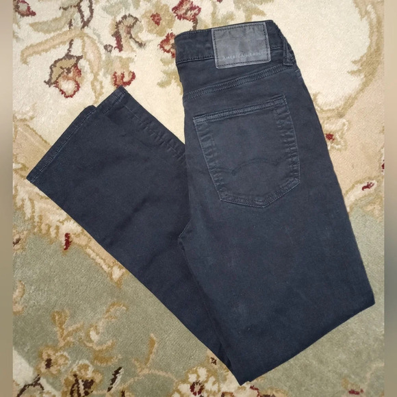 A NWOT - Vintage American Eagle Flex Black Denim Slim Jeans Mens - Picture 6 of 7